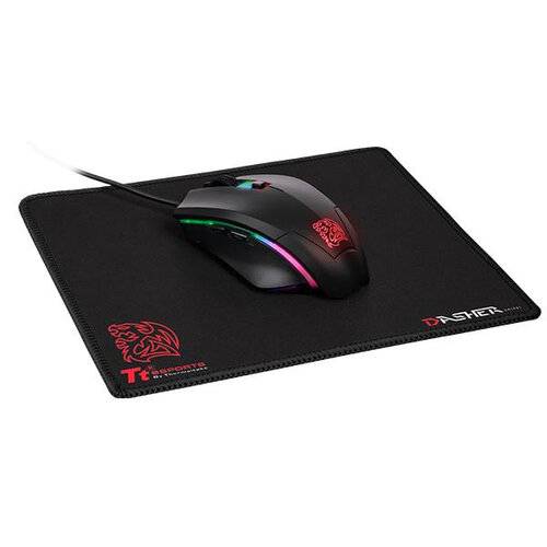 Mouse Tt Talon Elit Rgb 5000Dpi + Mouse Pad Dasher Mini Black