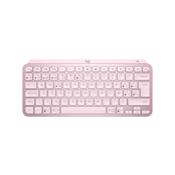 Teclado Logitech Wireless Mx Keys Mini Rose Retroilum 920-010478