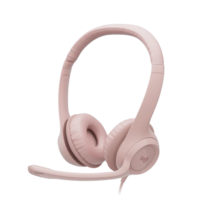 Auriculares C/Microfono Logitech H390 Rose 981-001280
