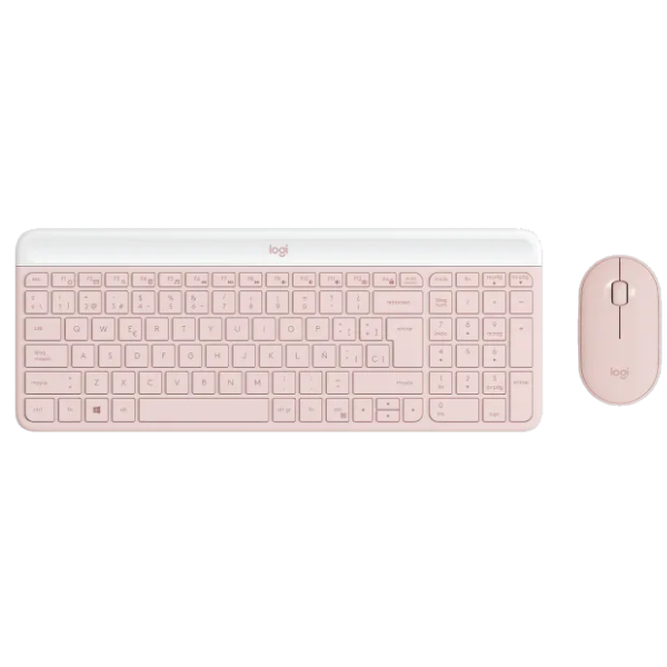 Teclado+Mouse Logitech Wir Mk470 Slim Rose 920-011312