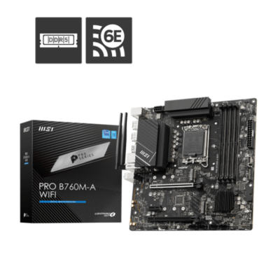 Mother Msi Pro B760M-A Wifi Ddr5 1700 (12Va/13Va/14Va Gen)