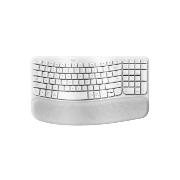 Teclado Logitech Wireless Wave Keys Ergo White Esp 920-012279
