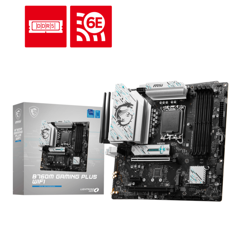 Mother Msi B760M Gaming Plus Wifi Ddr5 1700 (12Va/13Va/14Va Gen)