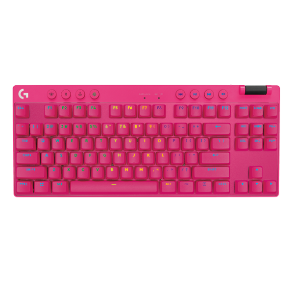 Teclado Logitech Pro X Tkl Magenta Lightspeed 920-012154