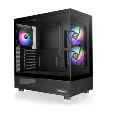 Gabinete Tt View 270 Plus Mid-Tower Tg X2 Fan Argb X3 Black 