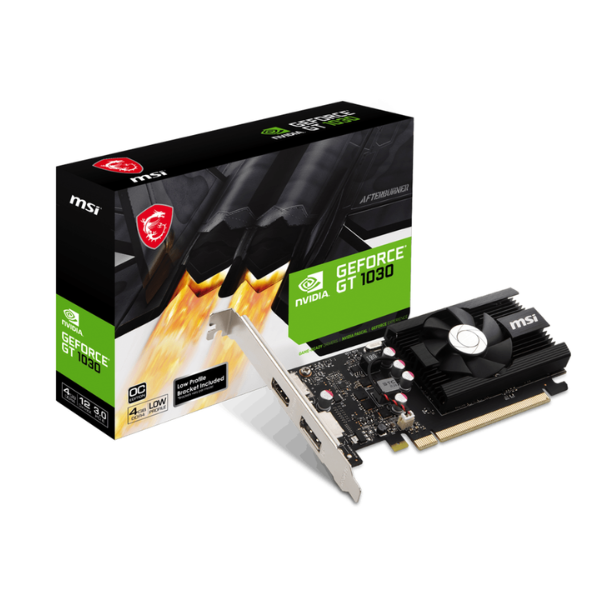 Placa De Video Msi Geforce Gt 1030 4G Lp Ddr4 Oc