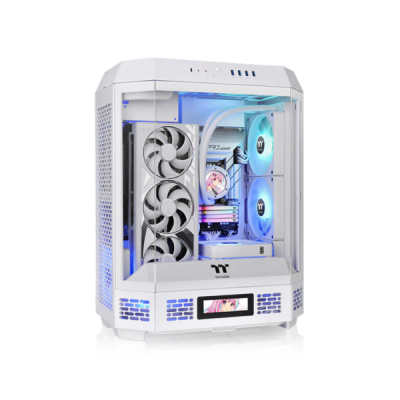Gabinete Tt The Tower 600 Mid-Tower Tg X3 Fan X2 Snow White 