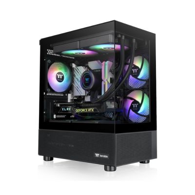 Gabinete Tt View 170 Micro Chassis Tg X2 Fan Argb X3 Black 