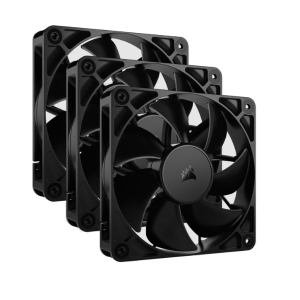 Fan Cooler Corsair Rs120 120Mm Pwm 25Mm Fan Black Pack X3