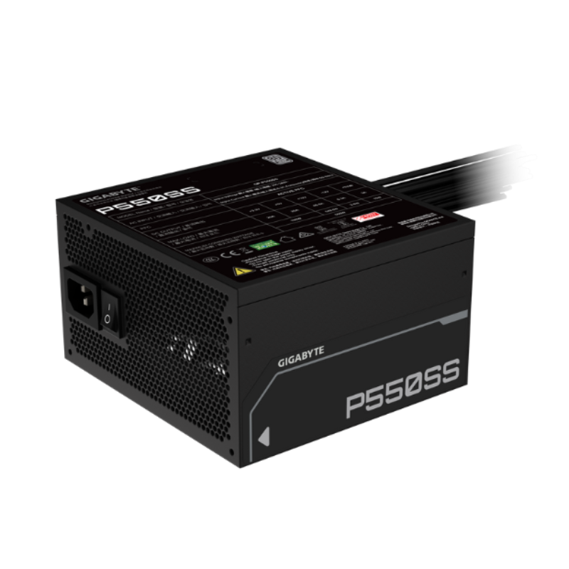 Fuente Gigabyte 550W 80 Plus Silver Atx 3.1 Black
