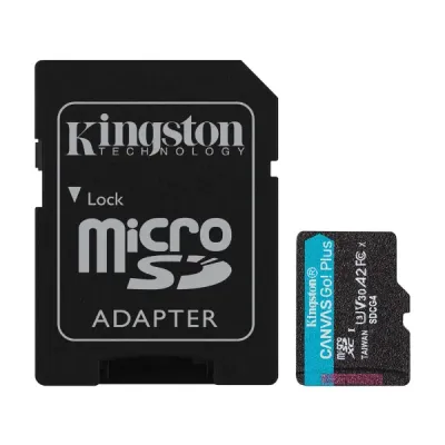 Microsd Kingston 128Gb C/Adap Canvas Go! Plus Gen4 (4K Camara-Drones)