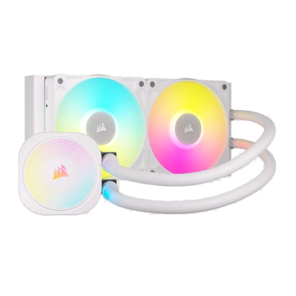 Water Cooling Corsair Icue Link Titan 240 Rx Rgb 2X Cpu Cooler 240Mm White