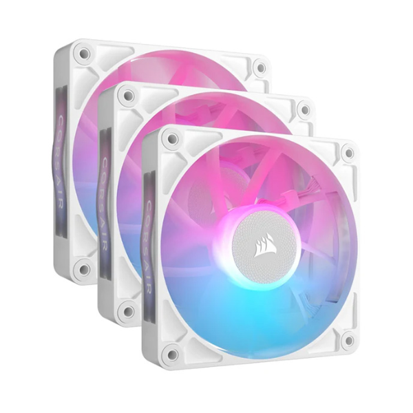 Fan Cooler Corsair Icue Link Rx120 Rgb 120Mm White Pack X3