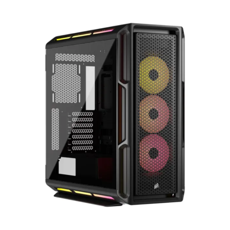 Gabinete Corsair Icue Link 5000T Lx Rgb Mid-Tower Fan X3 Black