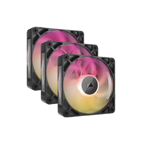 Fan Cooler Corsair Icue Link Rx120 Max Rgb 120Mm Black Pack X3