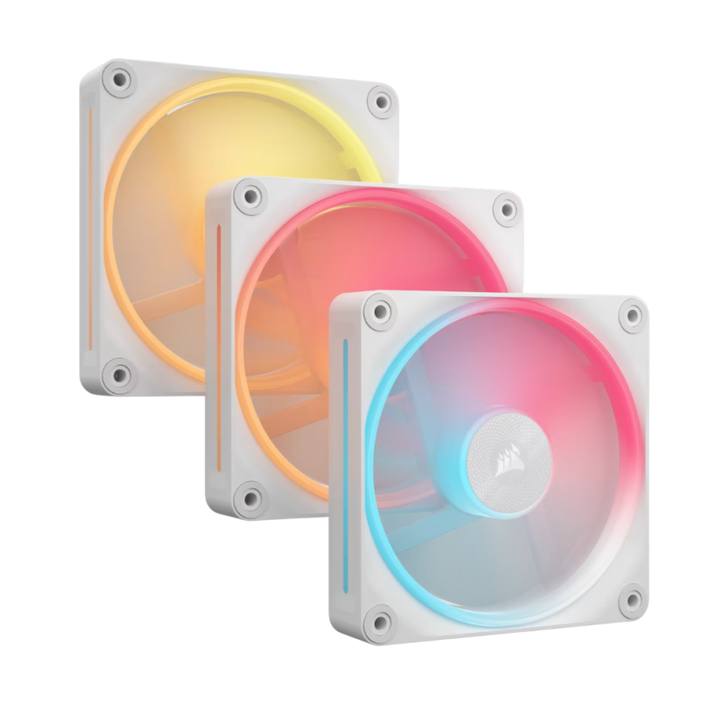 Fan Cooler Corsair Icue Link Lx120-R Rgb 120Mm White Pack X3