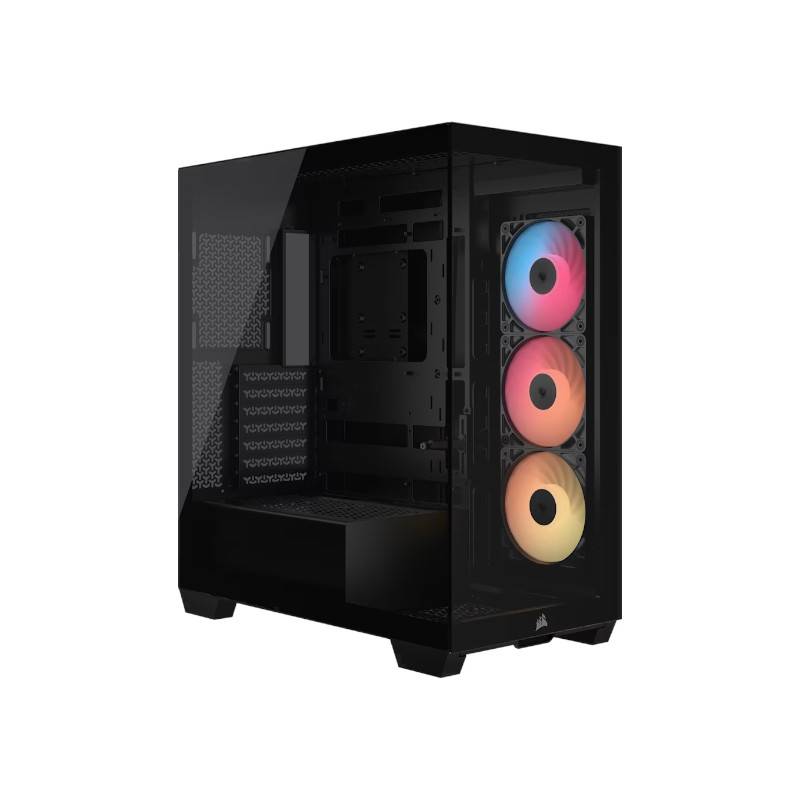 Gabinete Corsair 3500X Rs-R Argb Mid-Tower Tg Black