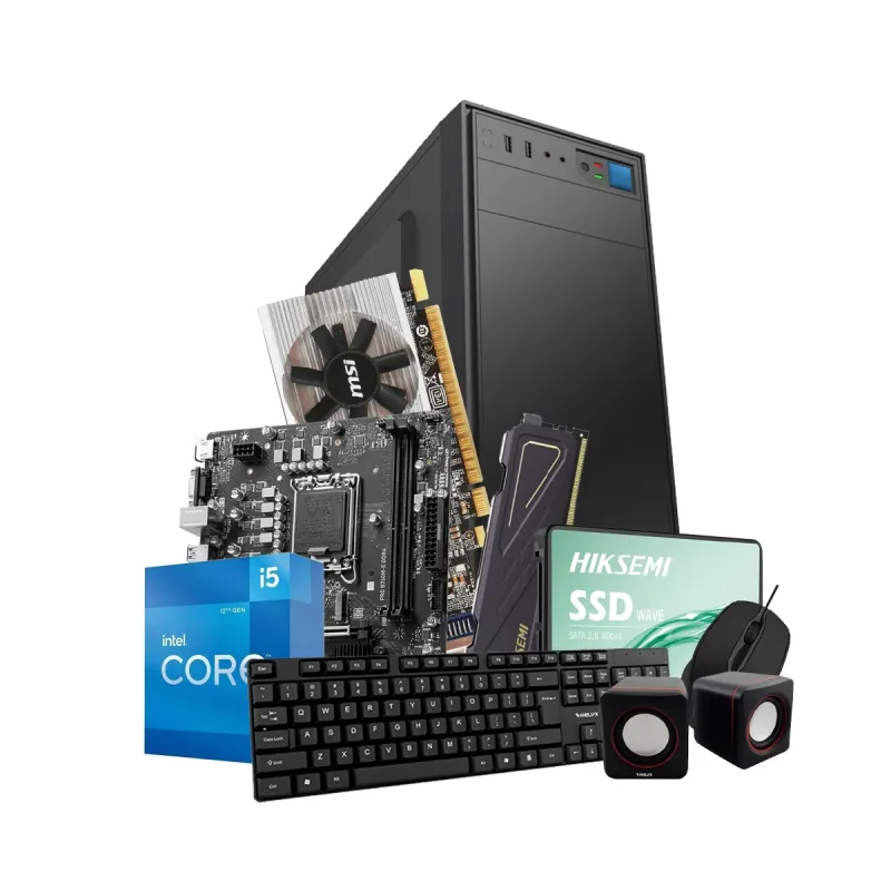 Pc Kelyx Intel Core I5-12400F 8G Ssd 480Gb Gt 210 (Msi)