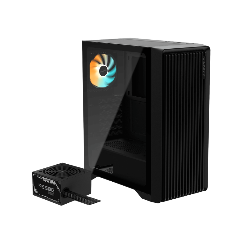 Gabinete C/Fuente Gigabyte C103 Glass Tg X1 Argb Fan X1 (7034)
