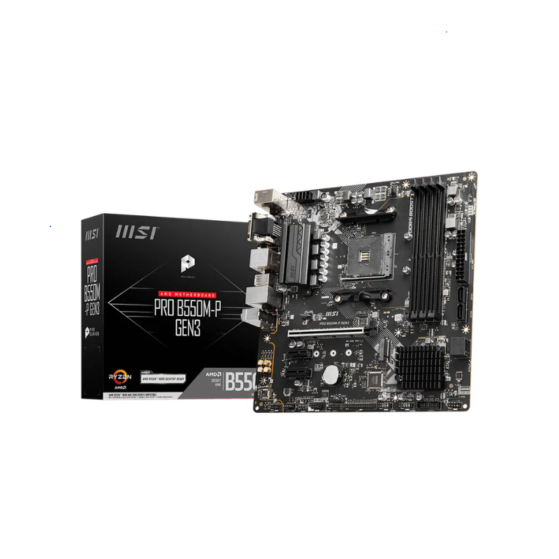Mother Msi Pro B550M-P Ddr4 Am4 (Serie 3000/4000/5000)