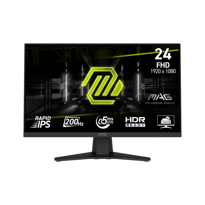 Monitor Gamer Msi 24 Fhd Rapid Ips 200Hz 0.05Ms Flat 1Xhdmi + 1Xdp (Ii)