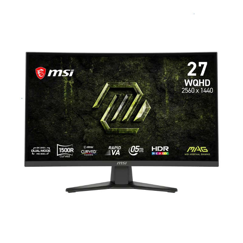 Monitor Gamer Msi 27 Mag 275Cqdf Wqhd Rapid Va 240Hz 0.5Ms Curved 2Xhdmi + 1Xdp (Ii)